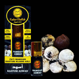 Kasturi Kijang Aswad Tulen 12ml Genuine Musk Deer Hajar Hitam Pati Wangian Original Asli