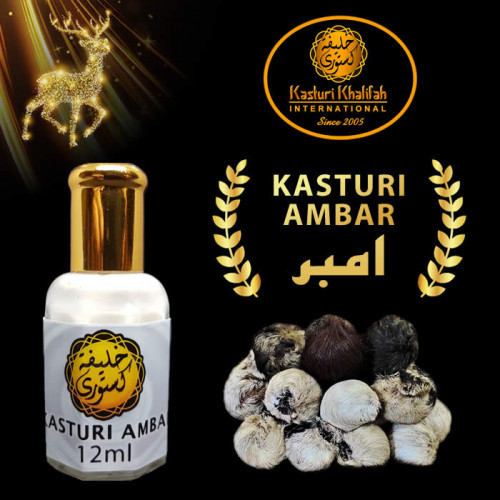 Kasturi Kijang Ambar Tulen 12ml Genuine Musk Deer Putih Susu Pati Wangian Original Asli