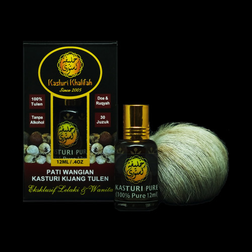 Pati Kasturi Kijang 100% Pure Tulen 12ml Genuine Musk Deer Pati Wangian Original Asli