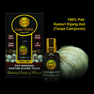 Pati Kasturi Kijang 100% Pure Tulen 12ml Genuine Musk Deer Pati Wangian Original Asli